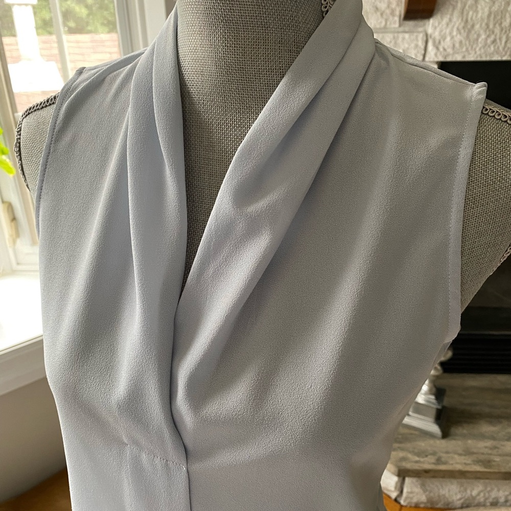 Womens pale blue lightweight blouse